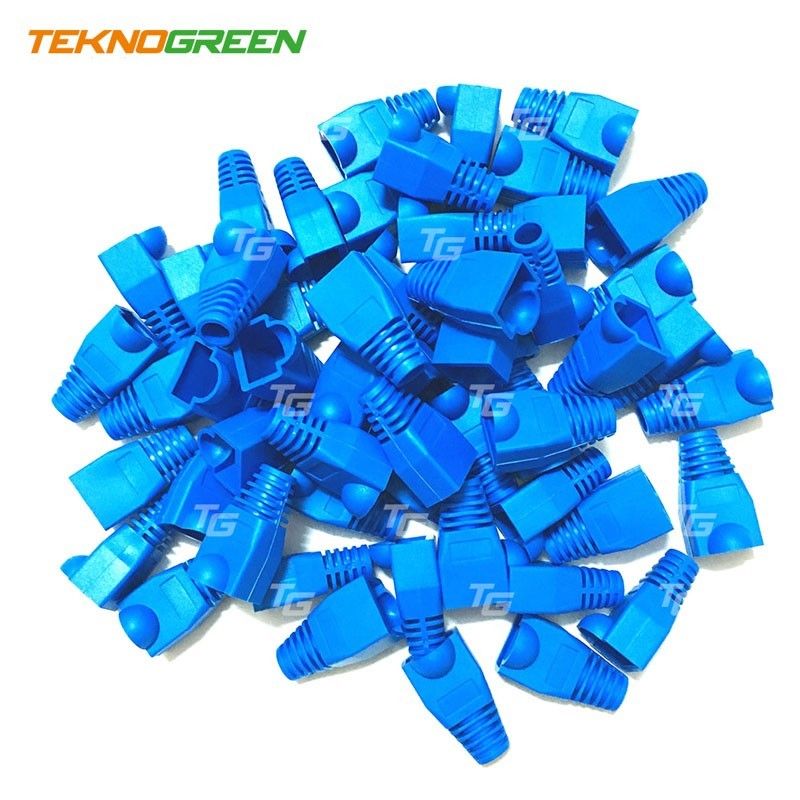 TeknoGreen TKJ-45PB Mavi RJ45 Kılıfı (100 lü Pak)