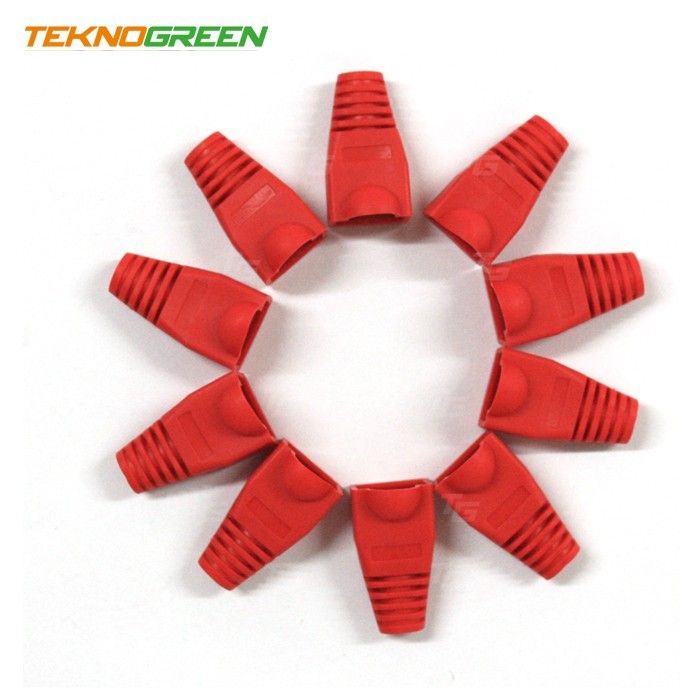 TeknoGreen TKJ-45PR Kırmızı RJ45 Kılıfı (100 lü P)