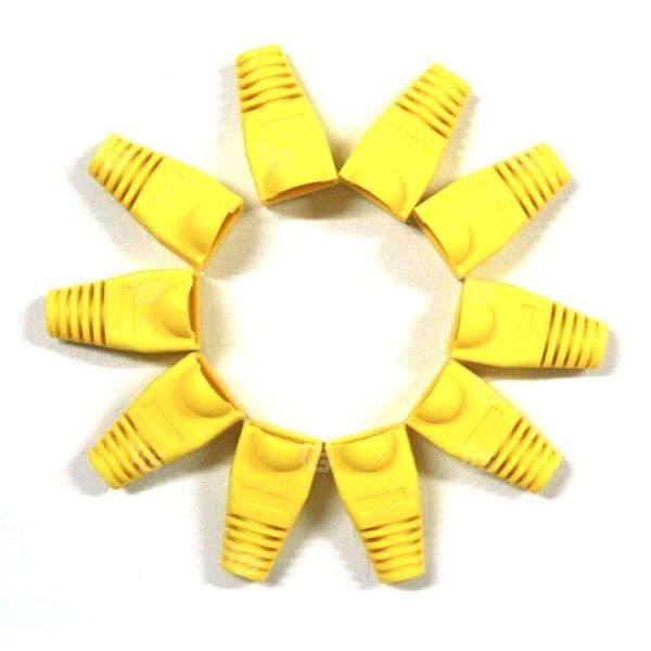 TeknoGreen TKJ-45PY Sarı RJ45 Kılıfı (100 lü Pak)