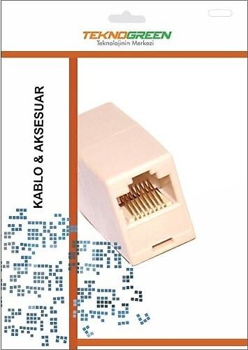 TeknoGreen TKJ-B01 8P/8C RJ45 Dişi Dişi Ara Barel