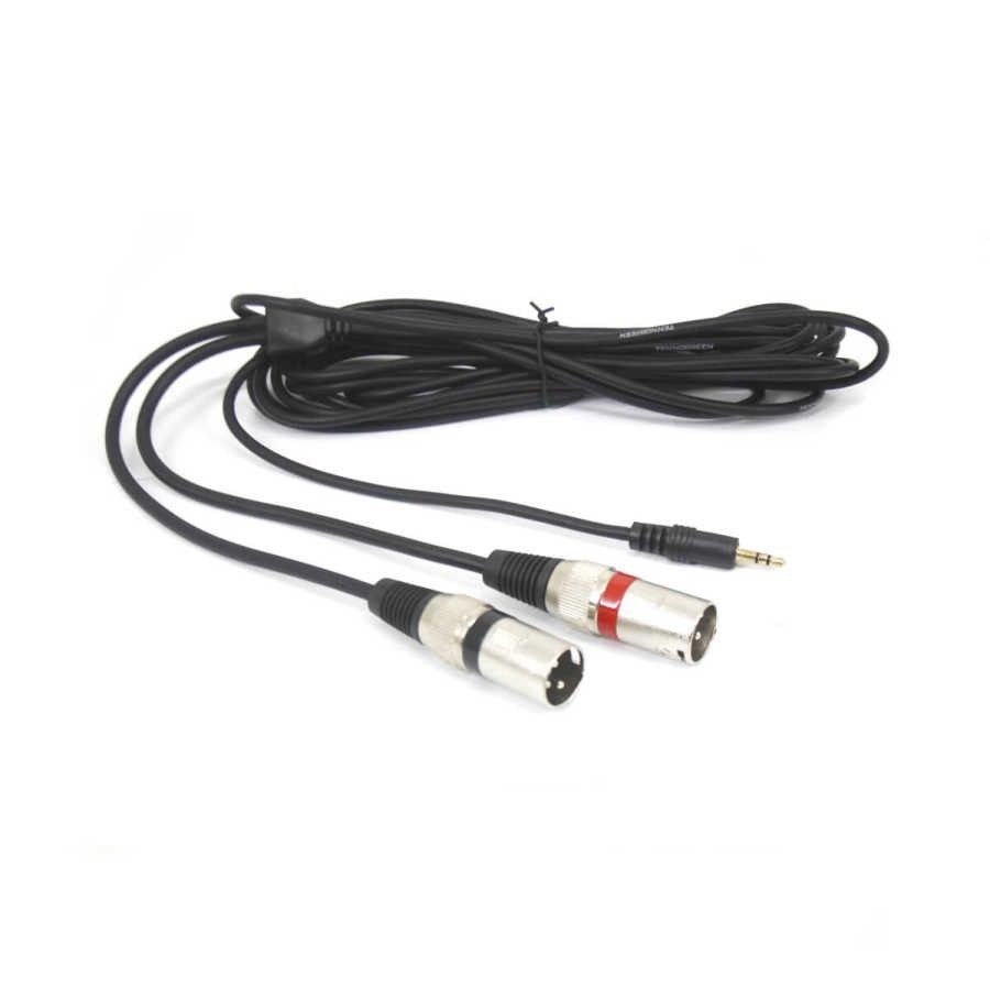 TeknoGreen TKS-1005 2xXLR 3.5 Stereo E-E Kablo 5m.