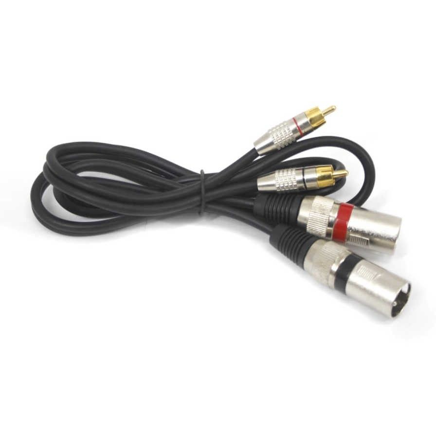 TeknoGreen TKS-1101 2xXLR 2x3.5 Stereo Kablo 1m.