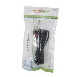 TeknoGreen TKS-201 2x6.3 Mono 3.5 Stereo Kablo 1m.