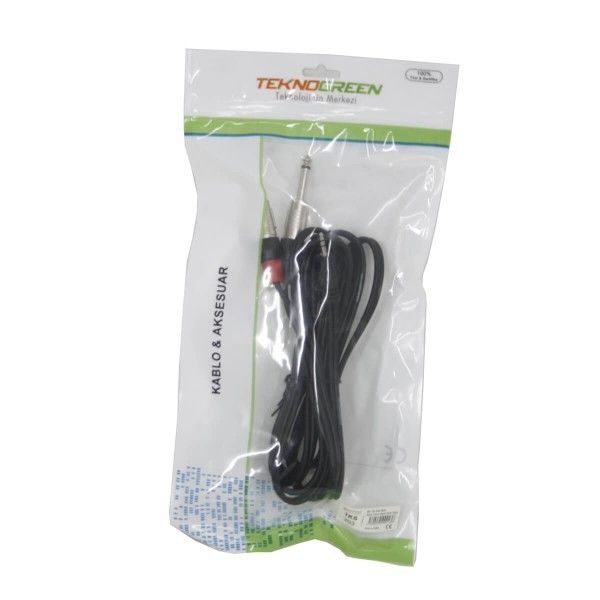 TeknoGreen TKS-203 2x6.3 Mono 3.5 Stereo Kablo 3m.