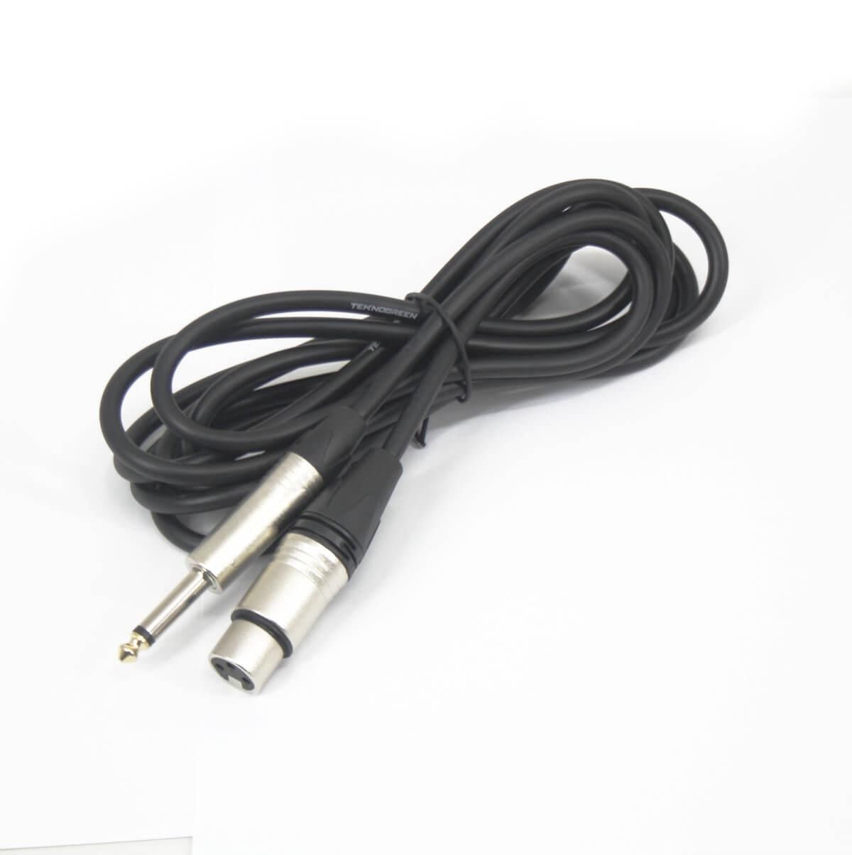 TeknoGreen TKS-403 XLR Dişi 6.3 Mono E Kablo 3m.