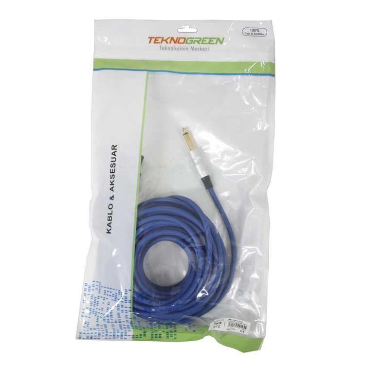 TeknoGreen TKS-610 Spekon 6.3 Mono E-E Kablo 10m.