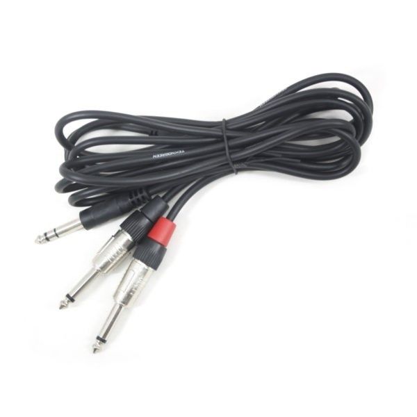 TeknoGreen TKS-705 6.3 Stereo 2x6.3 Mono Kablo 5m.