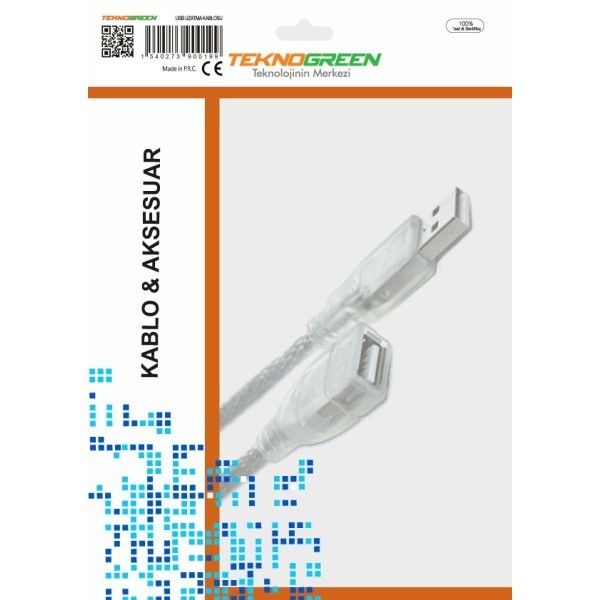 TeknoGreen TKU-1010 10m. Usb Uzatma Kablosu