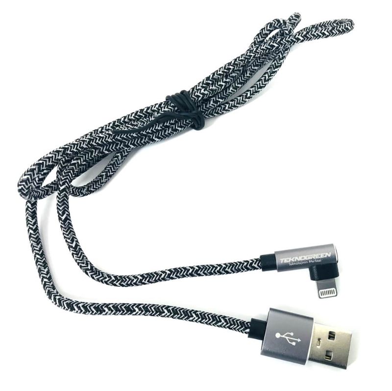 TeknoGreen TKU-C302 1m Usb to L iPhone5/6/7/8 Kabl