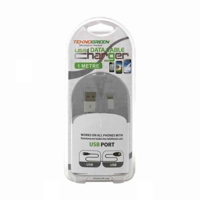 TeknoGreen TKU-I5 1m. iPhone5/6 Usb Kablo