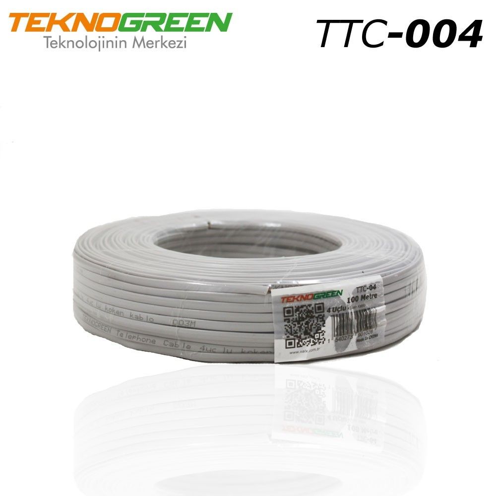 TeknoGreen TTC-04  4 Uçlu Köken Kablo (m100)
