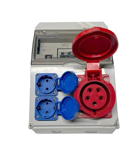 Tem 21x28x10 2x(5x32A) 2x(1x16A) Kombinasyon Kutu