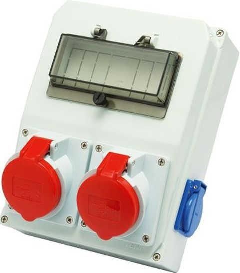 Tem 2li Kombin Kutu 2x(5x32TRF)+2x(1x16A)