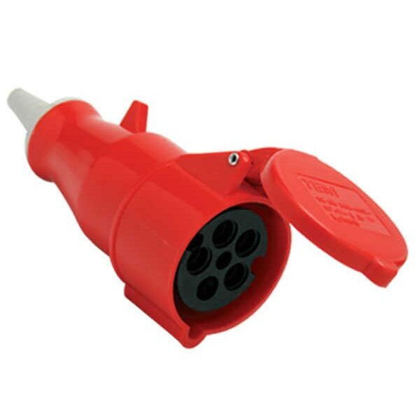 Tem 5x16A 380V IP44 Trifaze Seyyar Priz Kapaklı