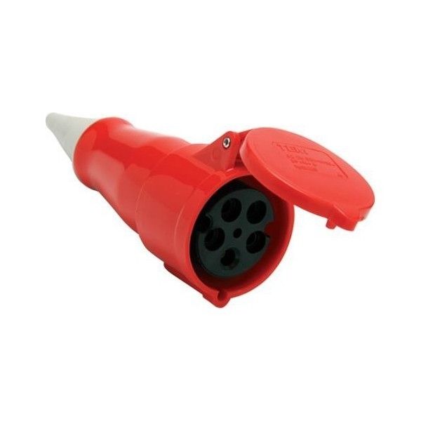 Tem 5x32A 380V Kapaklı Trifaze Seyyar Priz