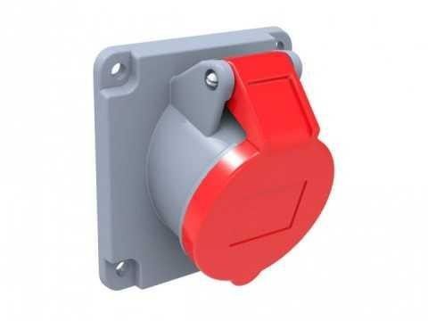 Tem 5x32A 380V IP44 Trifaze Eğik Pano Prizi