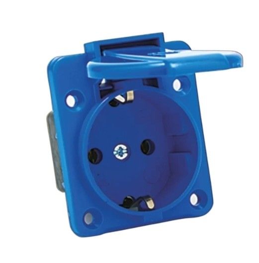 Tem Schuko Tip Çift Girişli Pano Prizi IP54