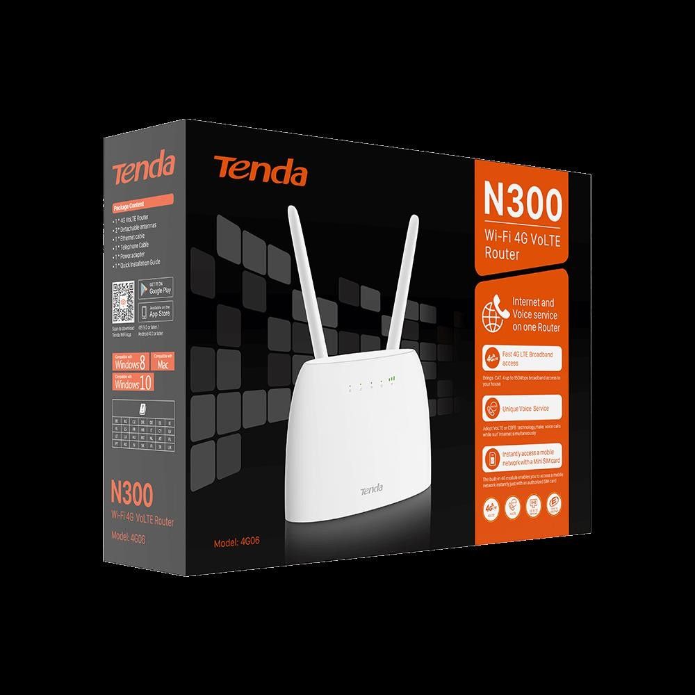 Tenda 4G06 N300 Wifi 4G Router