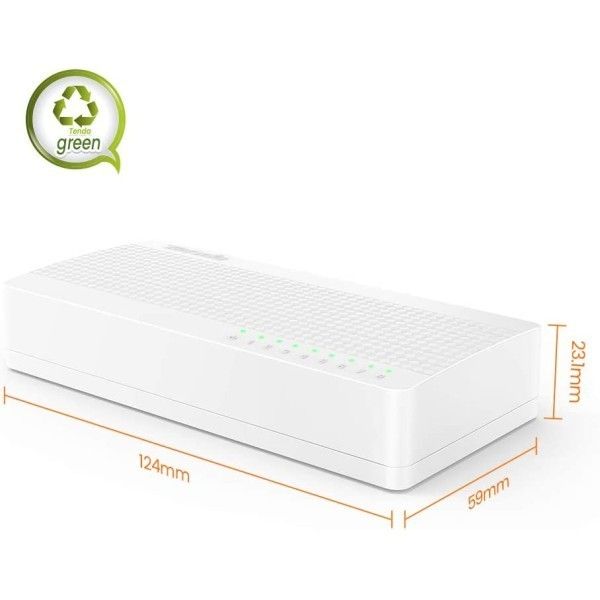 Tenda S108 8 Port 10/100 Mbps Plastik Kasa Switch