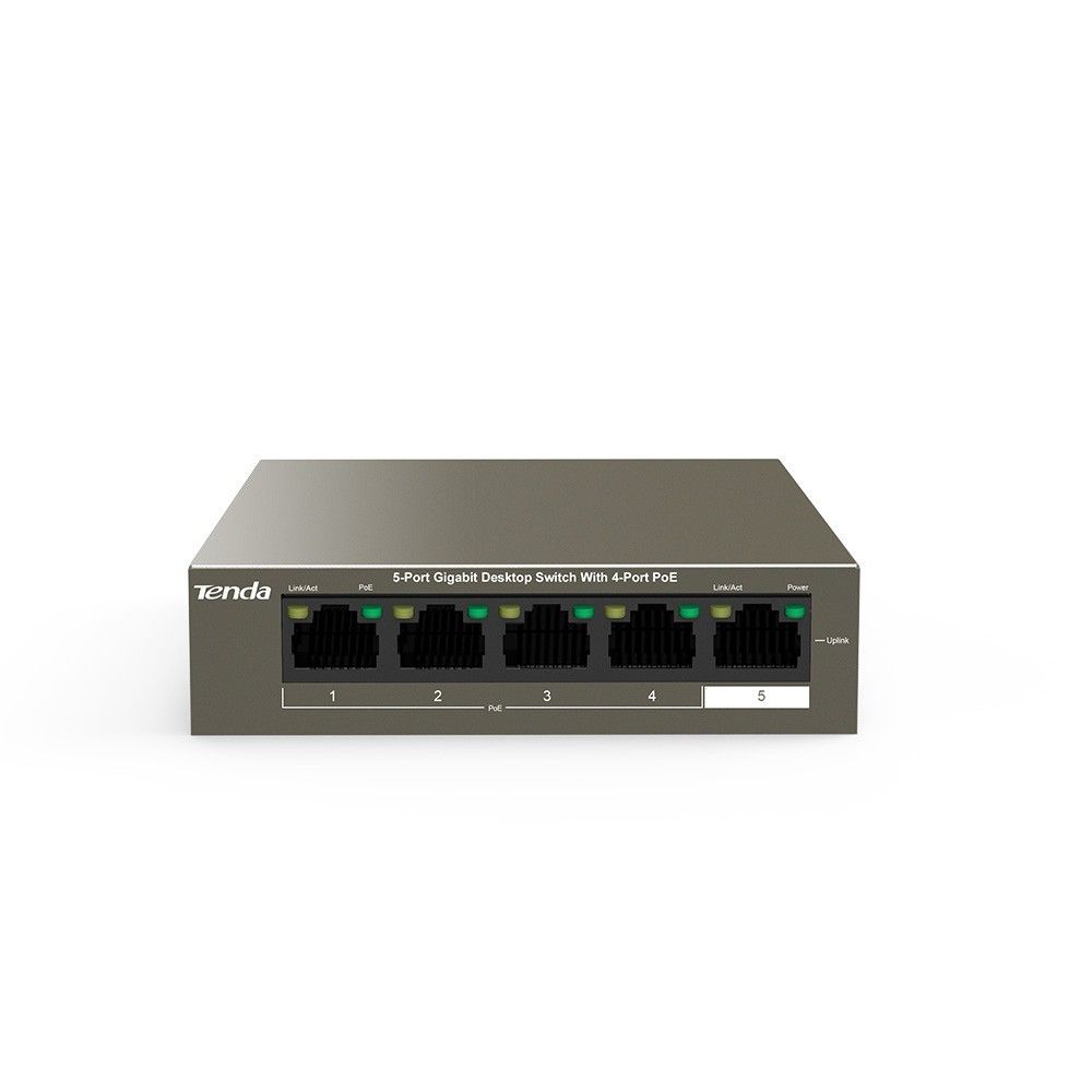 Tenda TEG1105P 63W 4 Port Poe 1GB Uplink Gigabit 