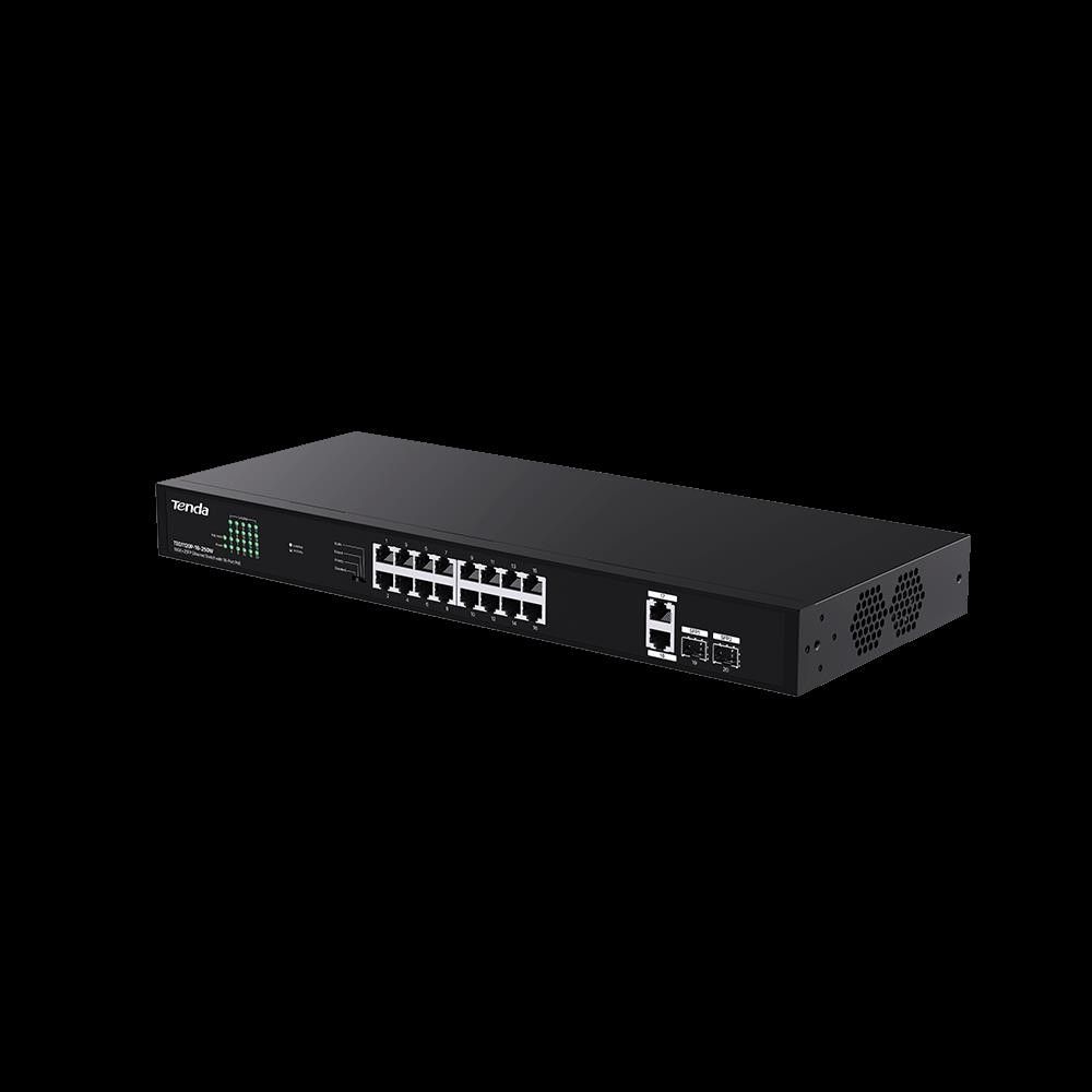 Tenda TEG1120P 250W 16Port Gıgabıt Poe 2GB 2XSFP