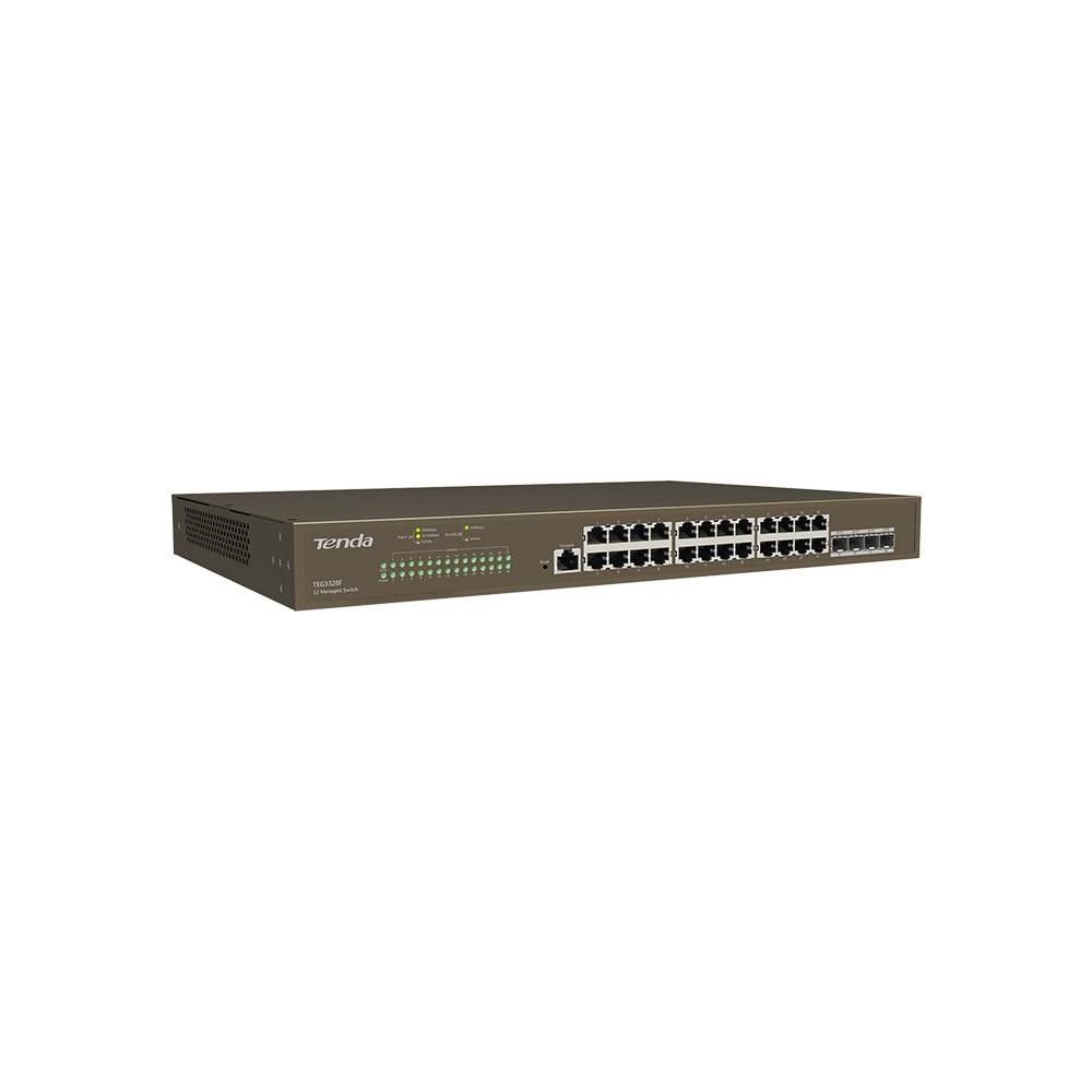 Tenda TEG3328F 24 Port Gigabit L2 4XSFP Yönetileb