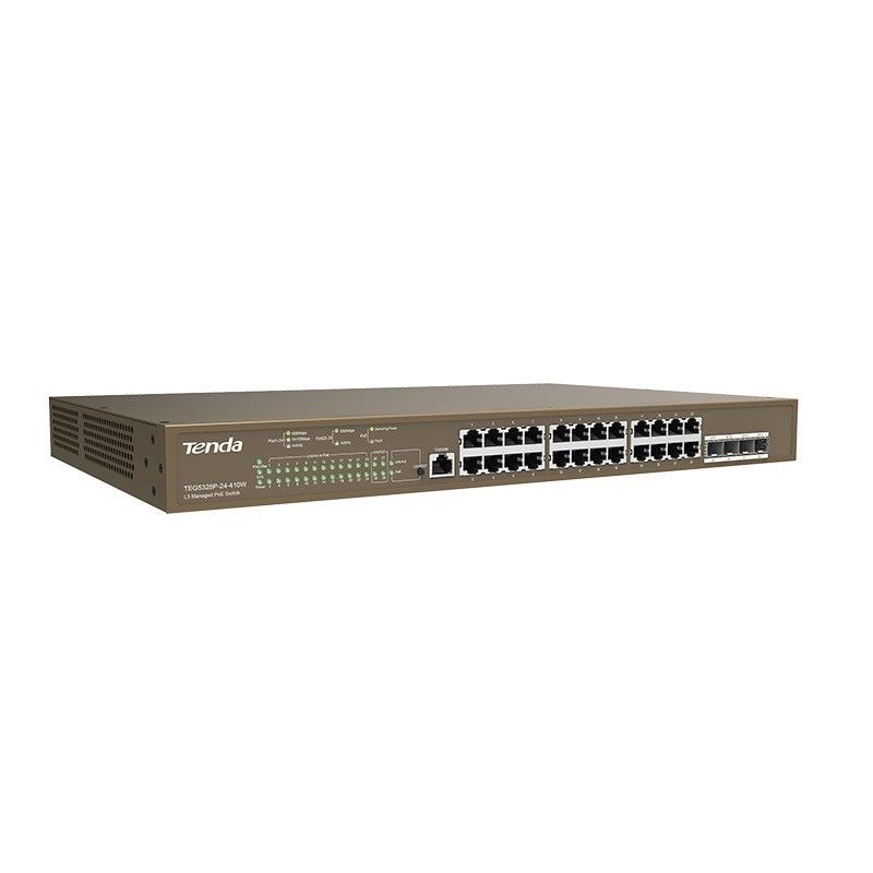 Tenda TEG5328P 24Port 410W Poe Gigabit 4XSFP Yönet