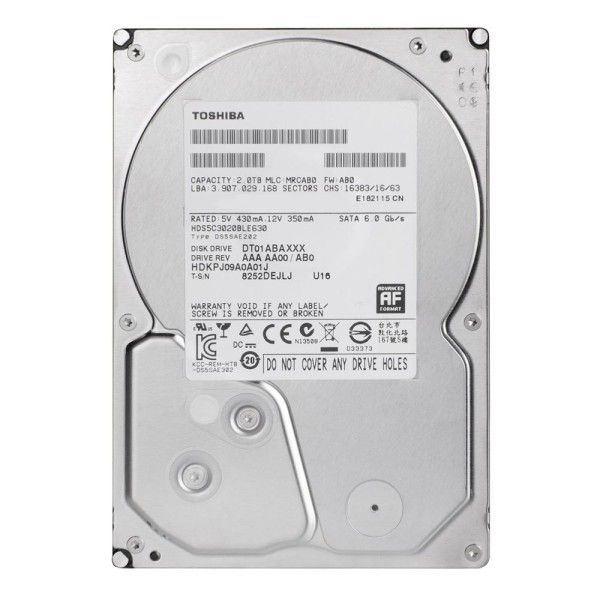 Toshiba 3.5" 1Tb 7200 Rpm 32Mb Sata3 Hard Disk