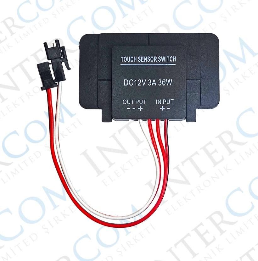 Touch Switch Dokunmatik Anahtar Kutulu Siyah