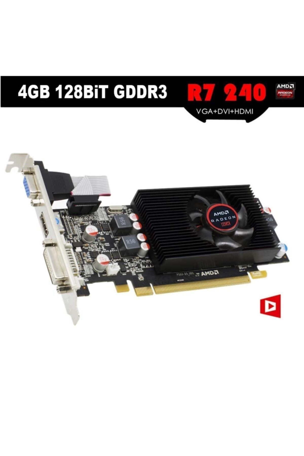 Turbox Radeon R7 240 4Gb Ddr3 128 Bit Ekran Kartı