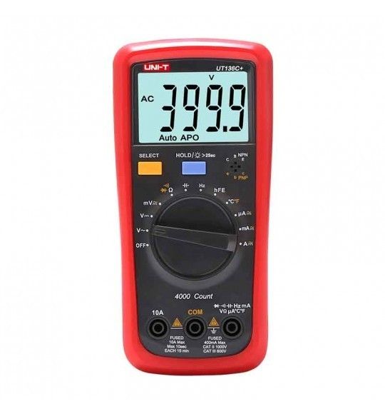 Unit UT136C+ 1000V 10A  AC/DC Dijital Multimetre