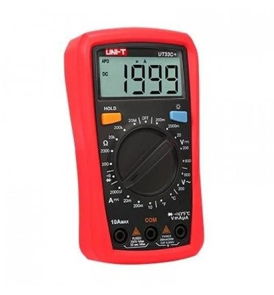 Unit UT33C+ AC/DC 600v 10A Dijital Multimetere