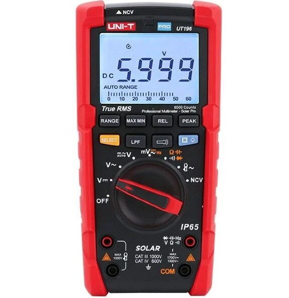 Unit UT196 Solar Dijital Multimetre