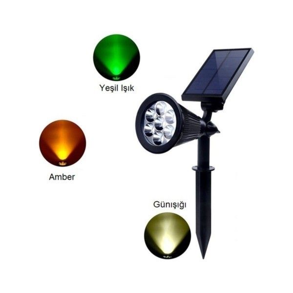 Uzlight Uzsol 2W Solar Led Bahçe Armatür Gün Işığı