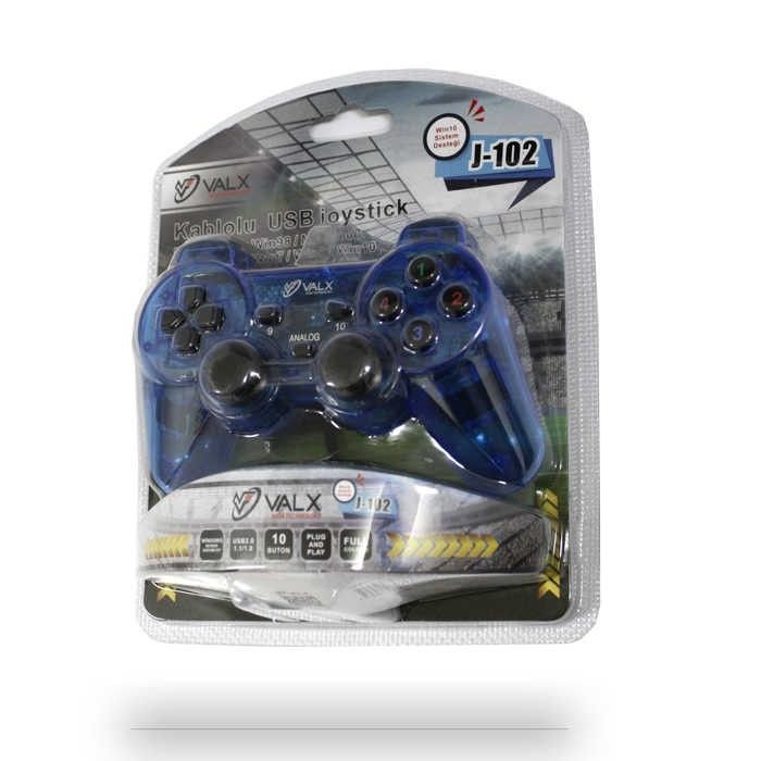 Valx J-102 Kablolu Usb PC Oyun Kolu Işıklı
