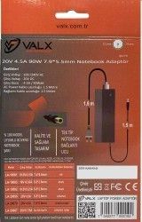 Valx LA-20079 20V 4.5A 7.9*5.5mm Notebook Adaptör