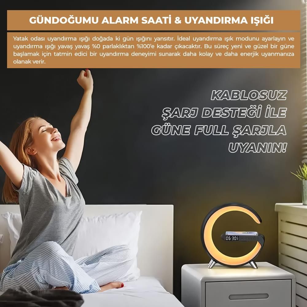 Valx G-500B Standlı RGB Kablosuz Hoparlör Siyah