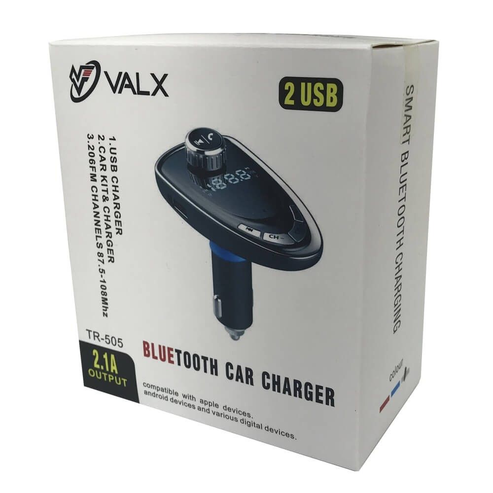 Valx TR-505 Usb/Sd/Aux/BT 2.1A Şarj Transmitter