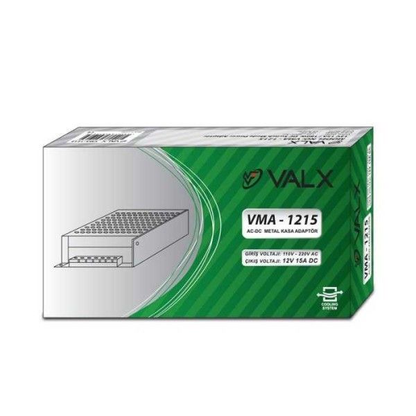 Valx VMA-1215 12V 15A 180W Metal Kasa Adaptör