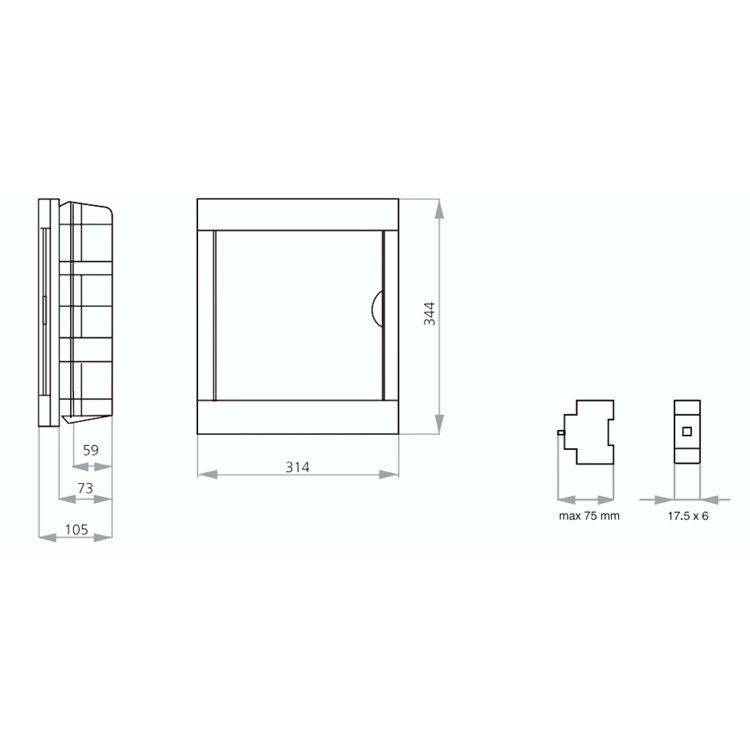Viko 16 lı Sıva Altı Sigorta Kutusu