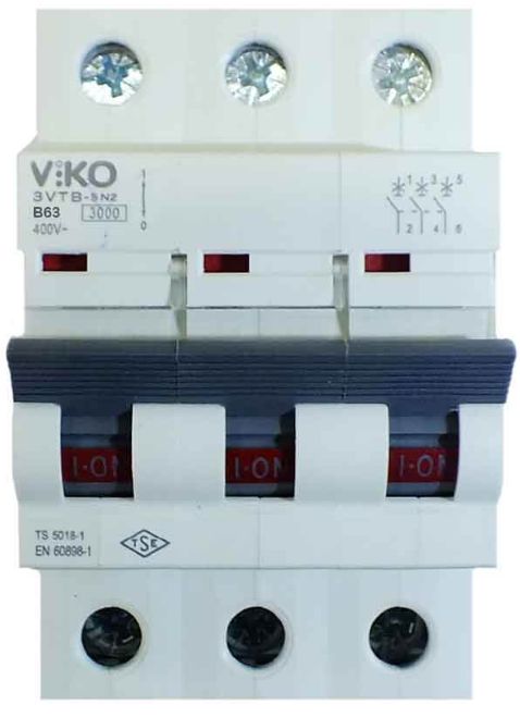 Viko 3VTB-3B63 3x63A B K Otomat 3kA