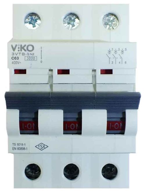 Viko 3VTB-3C63 3x63A C K Otomat 3kA