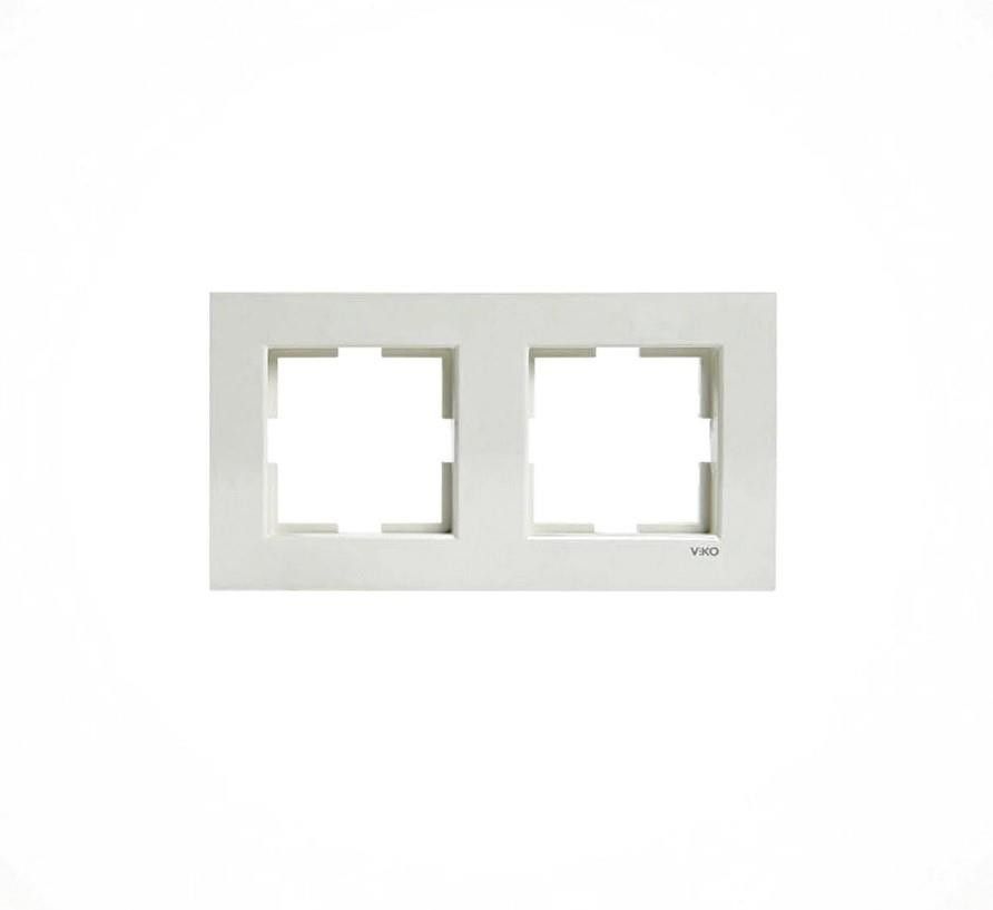 Viko Karre Beyaz İkili Çerçeve