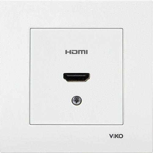Viko Karre Meridian Beyaz HDMI Konnektör Mek+Kap