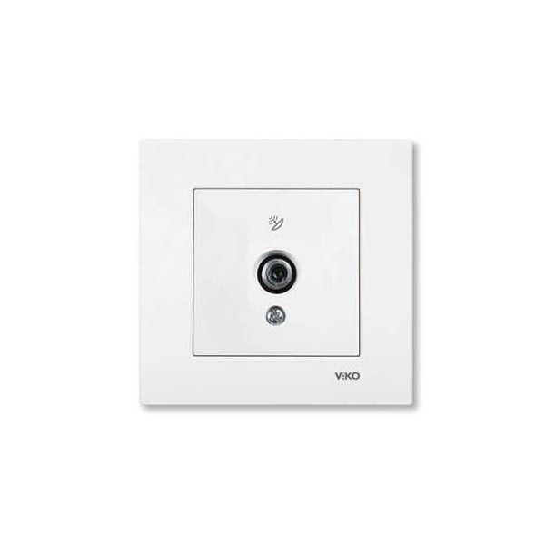 Viko Karre Meridian Beyaz Uydu Prizi Sonlu MEK+D/K
