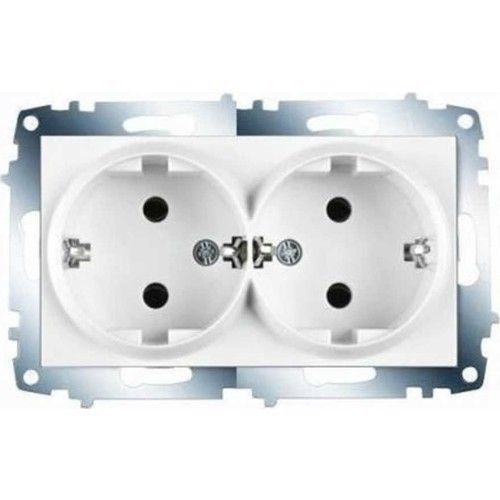 Viko Karre Meridian Beyaz İkili Topraklı Priz Mek.