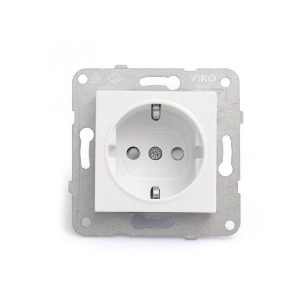 Viko Karre Meridian Beyaz ÇK Topraklı Priz MEK+D/K