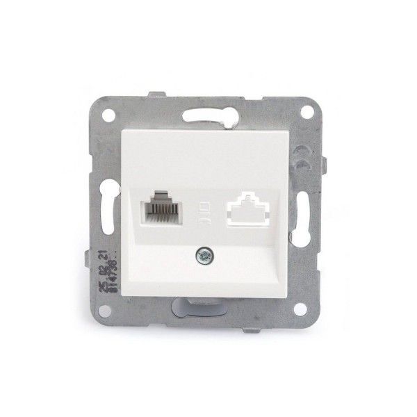 Viko Karre Meridian Beyaz Tekli Nümeris MEK+D/K