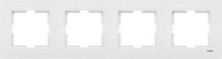 Viko Karre Meridian Beyaz Dörtlü Yatay Çerçeve