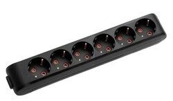 Viko Multilet Altılı ÇK Topr.Klem. Grup Priz Siyah